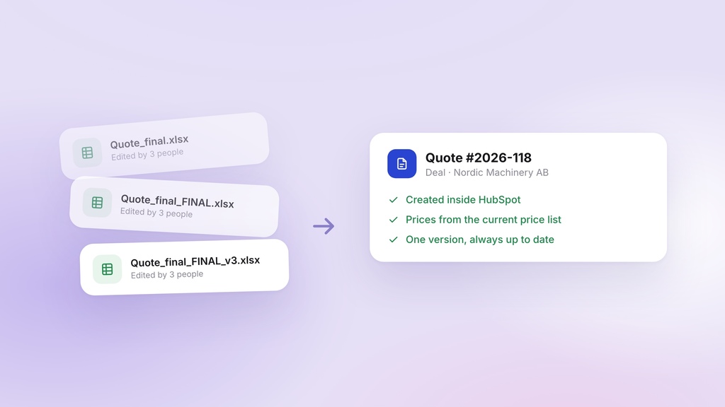 From “Final Final Spreadsheet” to Perfect Quoting - vloxq CPQ Integration with HubSpot