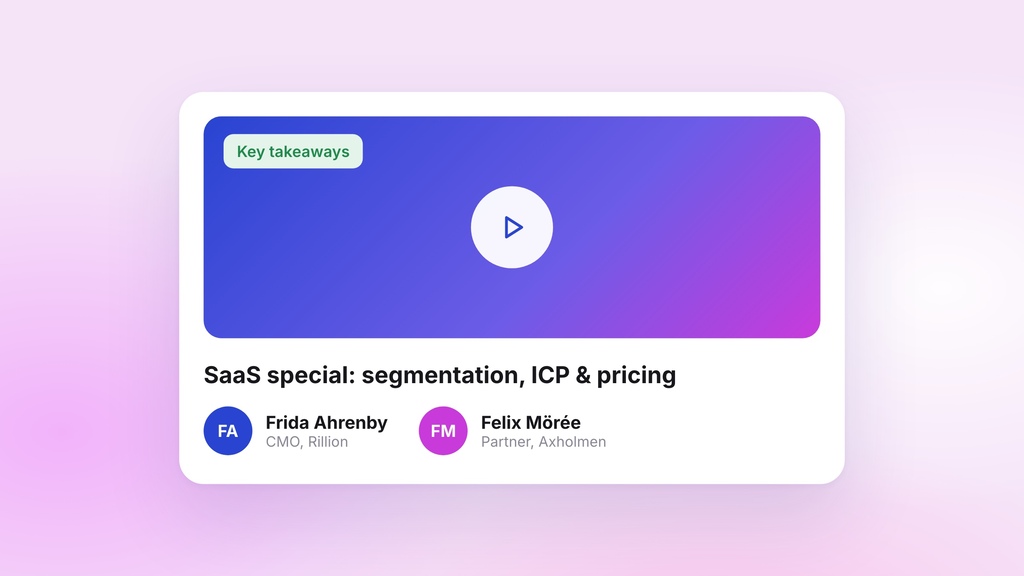 Key takeaways from SaaS-special Webinar
