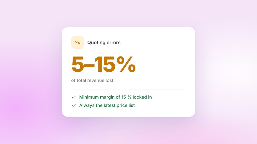 Quoting Errors: Directly Costing Businesses 5-15% of Their Total Revenue