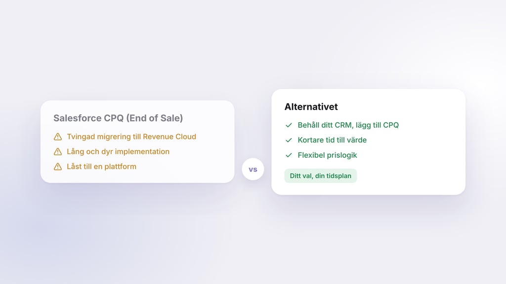 Alternativ till Salesforce CPQ och Revenue Cloud – varför välja något annat?