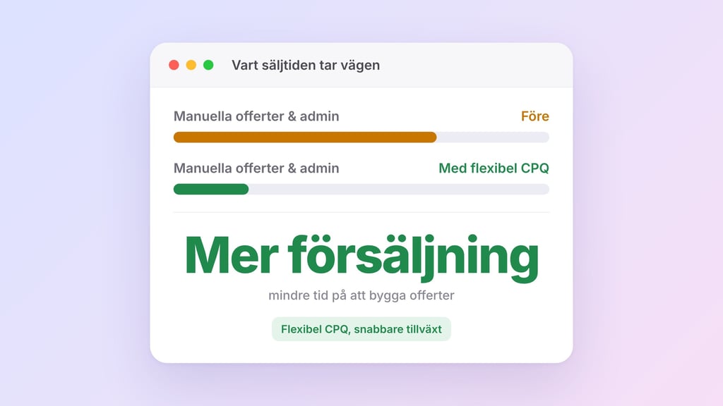 Från ineffektivitet till affärsdriv – varför modern försäljning kräver en flexibel CPQ-lösning