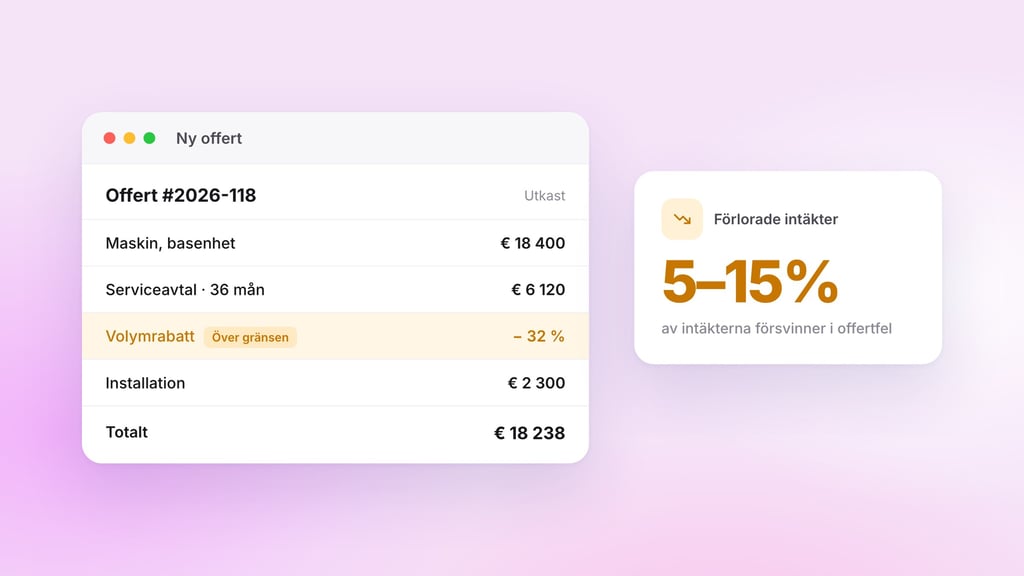 Felaktiga offerter kostar fortfarande företag 5–15 % av deras intäkter — men problemet är större än så