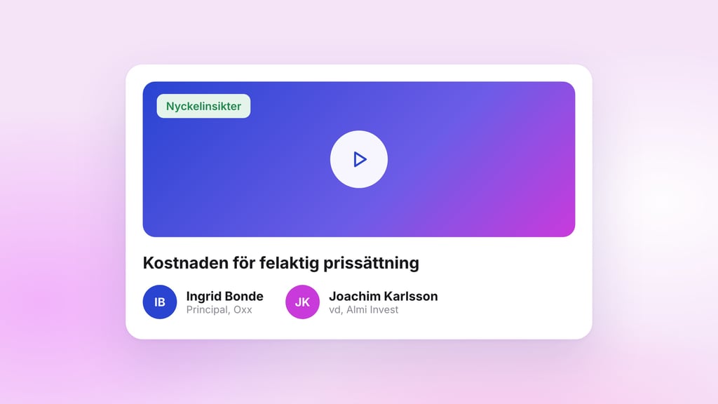 Viktiga lärdomar från webbinariet: