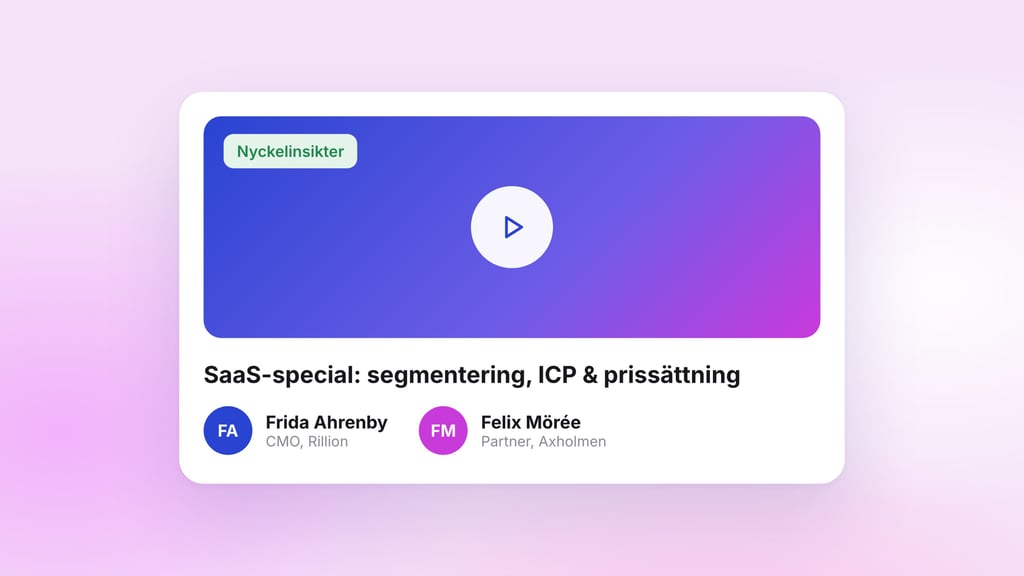 Nyckelinsikter från SaaS-special webinar