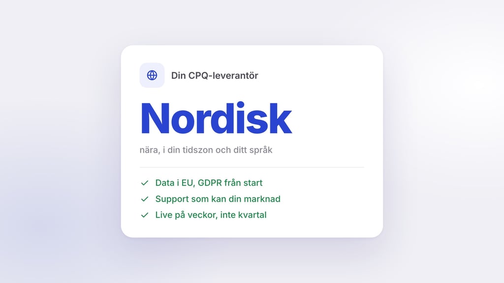 Varför välja en nordisk aktör? Få närhet, kontroll och snabbare värde – utan att tappa fart