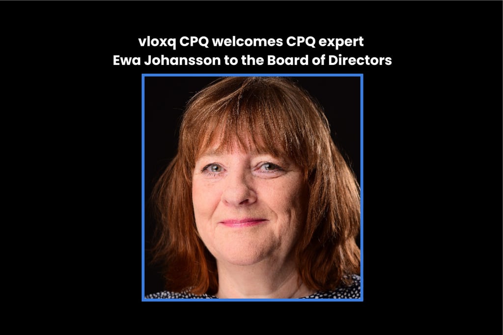 vloxq strengthens its international expansion – welcomes CPQ expert Ewa Johansson to the Board of Directors