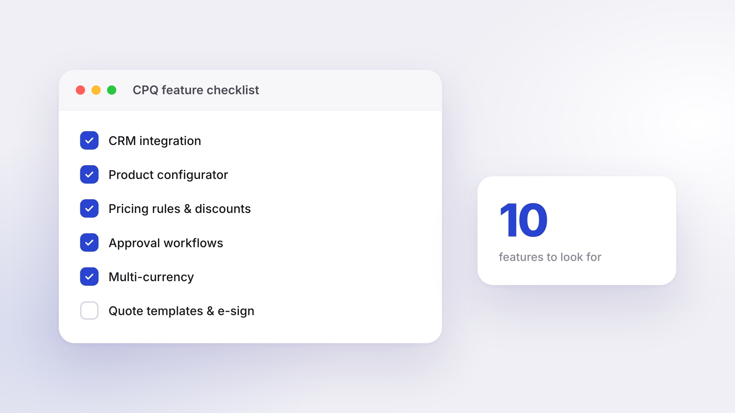 10 Important Features to Look for in Your Next CPQ Solution