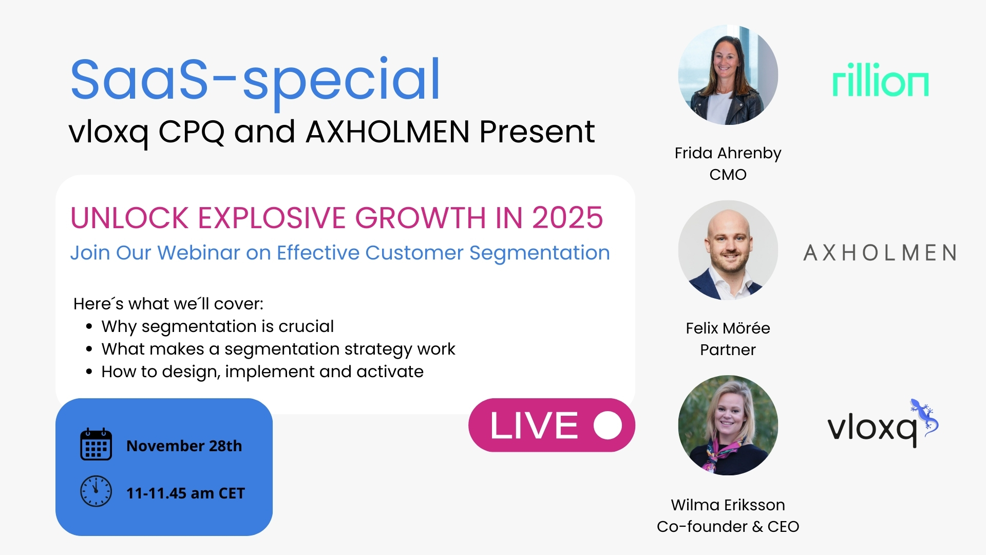 Nyckeln till Tillväxt och Lönsamhet för SaaS: Effektiv Segmentering och ICP- Webinar on Demand
